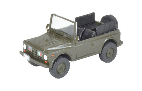 Fiat AR76 Campagnola Cabriolet Assembled Green EI H0 scale 1:87