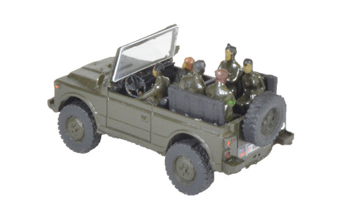 Fiat AR76 Campagnola Cabriolet Assembled Green EI with MILITARY H0 scale 1:87