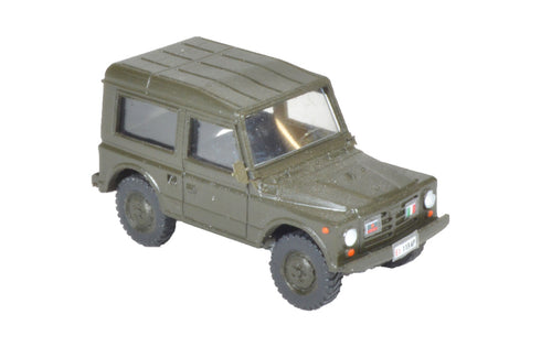 Fiat AR76 Campagnola Hard Top Mounted Green EI H0 scale 1:87
