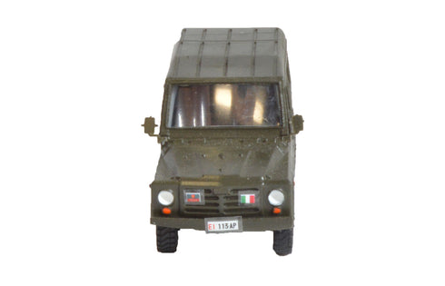 Fiat AR76 Campagnola Hard Top Mounted Green EI H0 scale 1:87