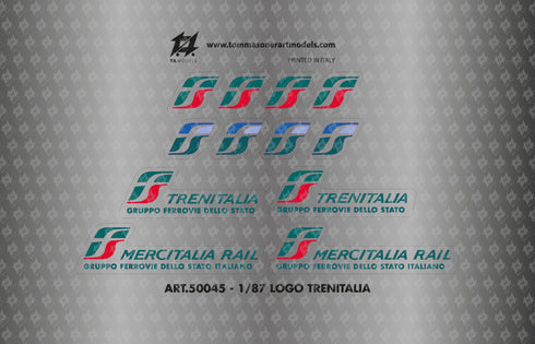 Decal Logo Trenitalia scala H0 1:87