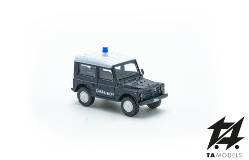 Fiat AR76 Campagnola Hard Top Mounted Carabinieri H0 Scale 1:87