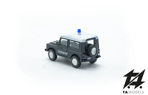 Fiat AR76 Campagnola Hard Top Mounted Carabinieri H0 Scale 1:87