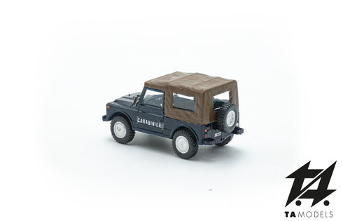 Fiat AR76 Campagnola Tarpaulin Mounted Carabinieri H0 Scale 1:87