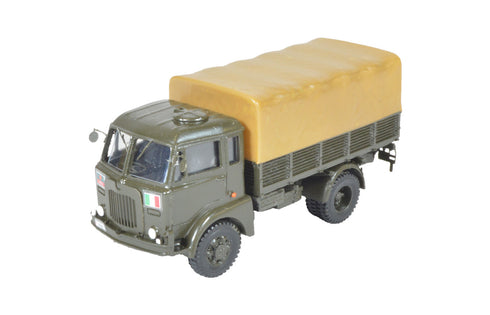 CM52 Green EI Mounted Box with Tarpaulin H0 scale 1:87