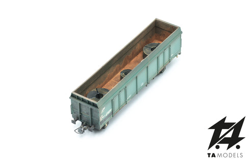 3pcs H0 1:87 scale flat coils with aging
