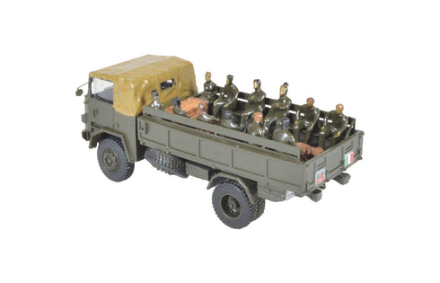 CP70 2-axle Green EI mounted box with benches and military