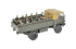 CP70 2-axle Green EI mounted box with benches and military
