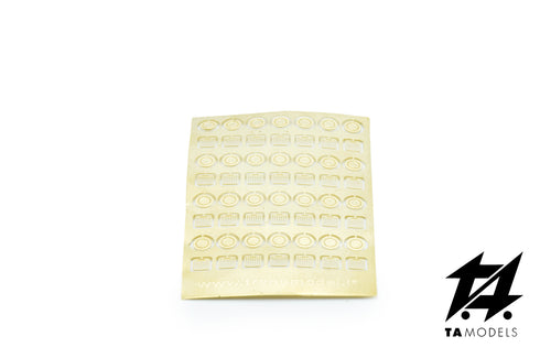 56pcs Unpainted Photoetched Manhole Covers, H0 1:87 Scale