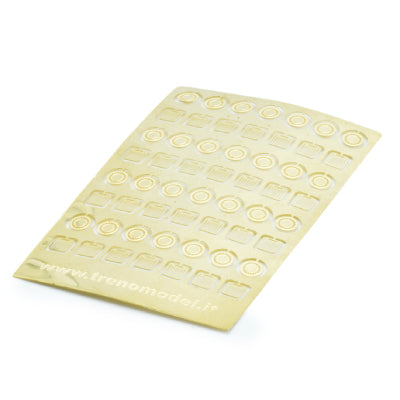 56pcs Unpainted Photoetched Manhole Covers, H0 1:87 Scale