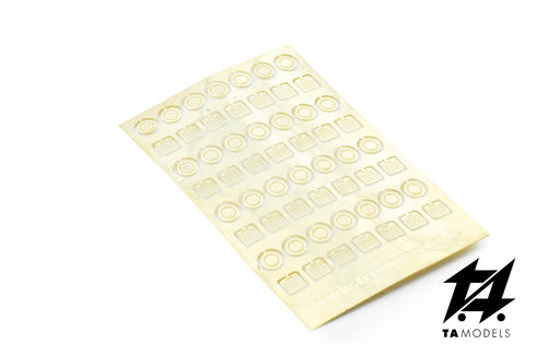 56pcs Unpainted Photoetched Manhole Covers, H0 1:87 Scale