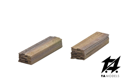 Carico Tavole di Legno Tipo 1 (2pz) scala H0 1:87