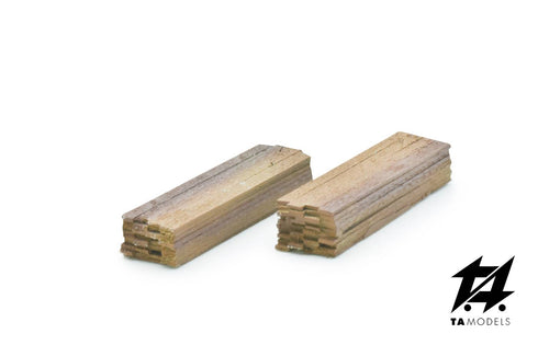 Carico Tavole di Legno Tipo 1 (2pz) scala H0 1:87