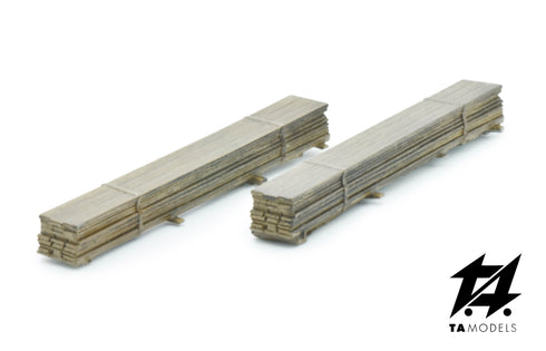 Carico Tavole di Legno Tipo 2 (2pz) scala H0 1:87