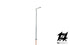 Zither Lamppost with Side Ceiling Light WARM LIGHT in H0 1:87 scale