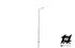 Zither Lamppost with Side Ceiling Light WARM LIGHT in H0 1:87 scale