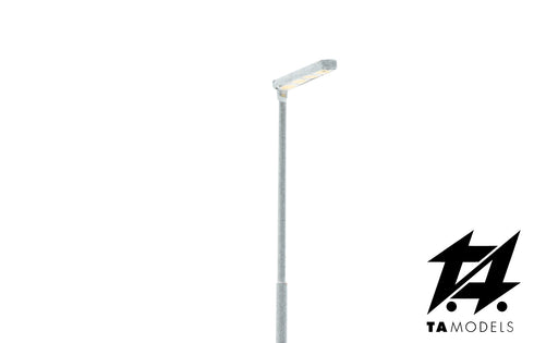 Zither Lamppost with Side Ceiling Light WARM LIGHT in H0 1:87 scale