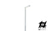 Zither Lamppost with Side Ceiling Light WARM LIGHT in H0 1:87 scale