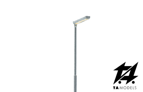 Zither Lamppost with Side Ceiling Light WARM LIGHT in H0 1:87 scale
