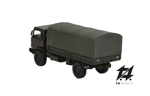 Fiat ACM 80 Tarpaulin Long Wheelbase Mounted Green EI H0 scale 1:87