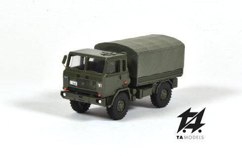 Fiat ACL 75 Green Mounted Tarpaulin EI H0 scale 1:87