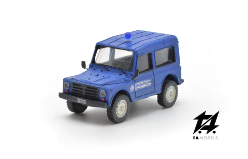 Fiat AR76 Campagnola Hard Top Police Car H0 Scale 1:87