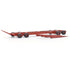 Red "crocodile" railway transport trolley, H0 scale 1:87