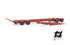 Red "crocodile" railway transport trolley, H0 scale 1:87