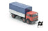 Camion 691 2+1 Assi Passo Lungo Montato Rosso con Telone Blu