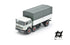 691 2+1 Axle Long Wheelbase Truck, White with Green Tarpaulin