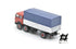 Camion 691 2+1 Assi Passo Lungo Montato Rosso con Telone Blu