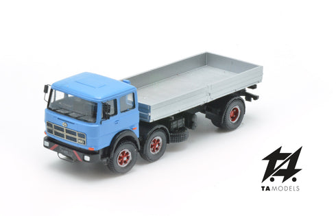 691 2+1 Axle Long Wheelbase Truck, Blue, with Aluminum Body
