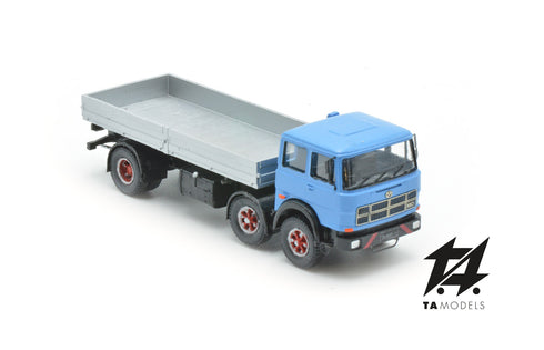 691 2+1 Axle Long Wheelbase Truck, Blue, with Aluminum Body