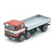 691 2+1 Axle Long Wheelbase Truck, Red, with Aluminum Body and Silver Band