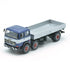 691 2+1 Axle Long Wheelbase Truck, Blue, with Aluminum Body and Silver Band