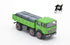 Truck 691 2+1 Axles Short Wheelbase Assembled Green with Ribbed Body and Load