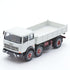 691 2+1 Axle Short Wheelbase Truck, White, with Ribbed Body