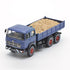 697 3-Axle Blue Mounted Truck with Box and Load