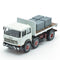 Truck 691 2+1 Axles Short Wheelbase Assembled White with Flatbed and Load