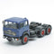 697 3-axle mounted blue tractor truck with black chassis