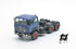 697 3-axle mounted blue tractor truck with black chassis