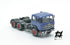 697 3-axle mounted blue tractor truck with black chassis