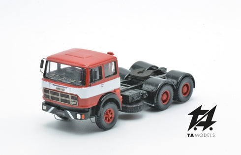 Fiat 697 T Red with Black Frame and White Band H0 Scale 1:87