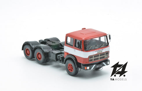 Fiat 697 T Red with Black Frame and White Band H0 Scale 1:87