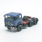 697 3-axle truck mounted on a blue tractor with a red chassis