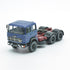 697 3-axle truck mounted on a blue tractor with a red chassis