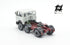 White Tractor-mounted 691 2+1 Axle Truck with Red Frame