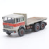 697 3-Axle Truck Assembled and Aged Grey with Red Band and Flatbed
