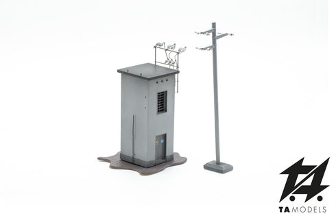 Assembled Electric Cabin H0 scale 1:87