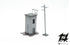 Assembled Electric Cabin H0 scale 1:87